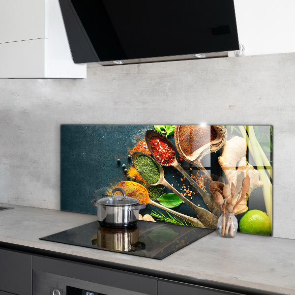 Kitchen wall panels Oriental cuisine spices