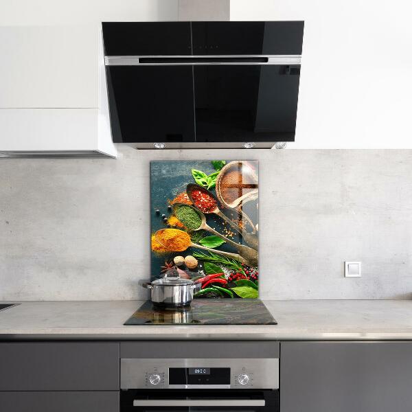 Kitchen wall panels Oriental cuisine spices