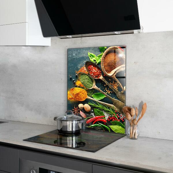 Kitchen wall panels Oriental cuisine spices