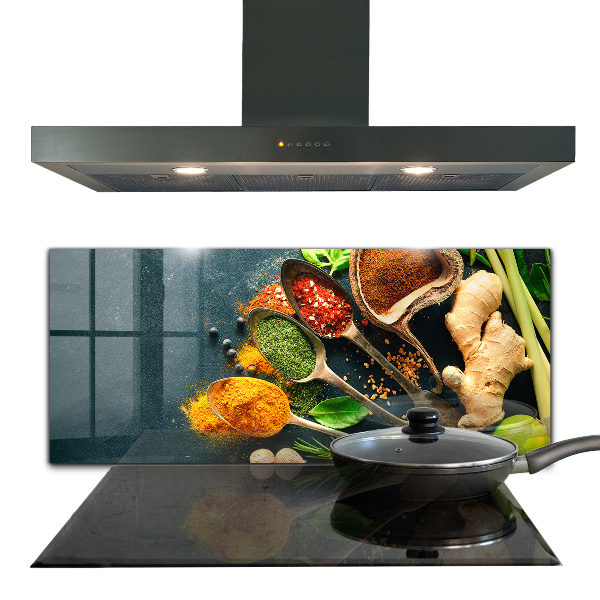 Kitchen wall panels Oriental cuisine spices
