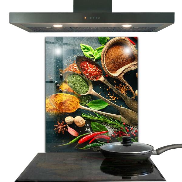 Kitchen wall panels Oriental cuisine spices