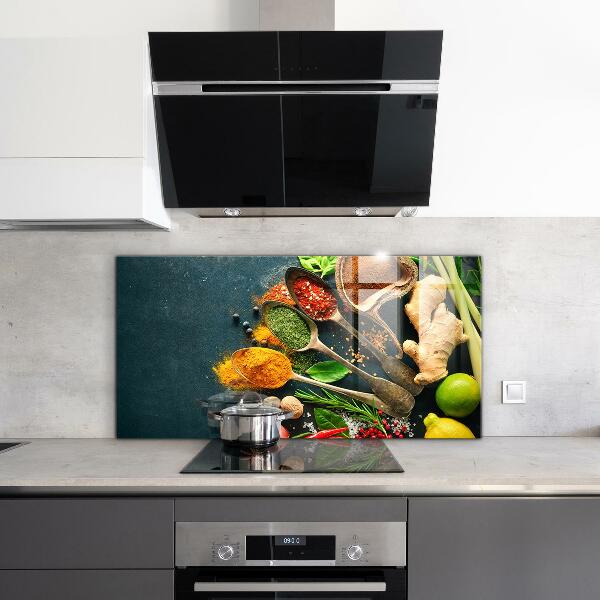 Kitchen wall panels Oriental cuisine spices