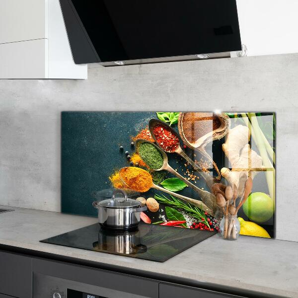 Kitchen wall panels Oriental cuisine spices