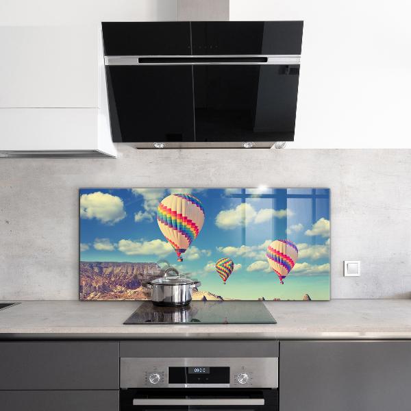 Kitchen glass panel Cappadocia balloons türkiye