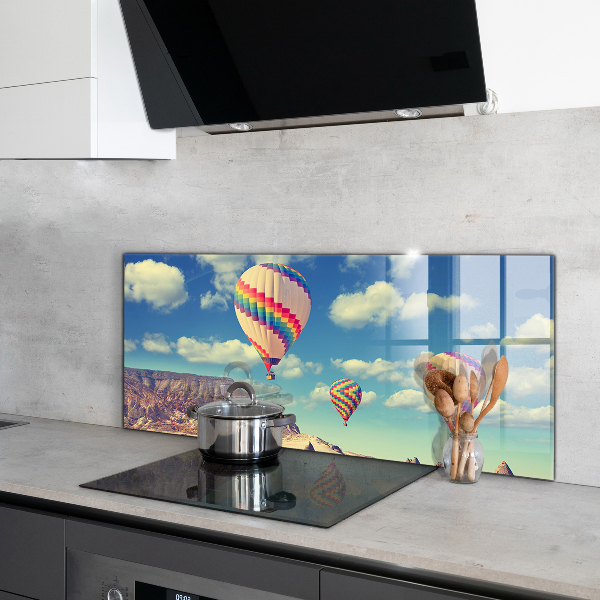 Kitchen glass panel Cappadocia balloons türkiye