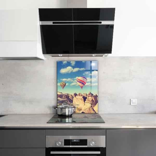Kitchen glass panel Cappadocia balloons türkiye