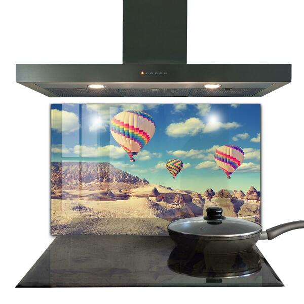 Kitchen glass panel Cappadocia balloons türkiye