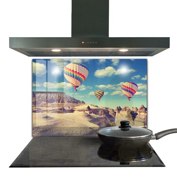 Kitchen glass panel Cappadocia balloons türkiye