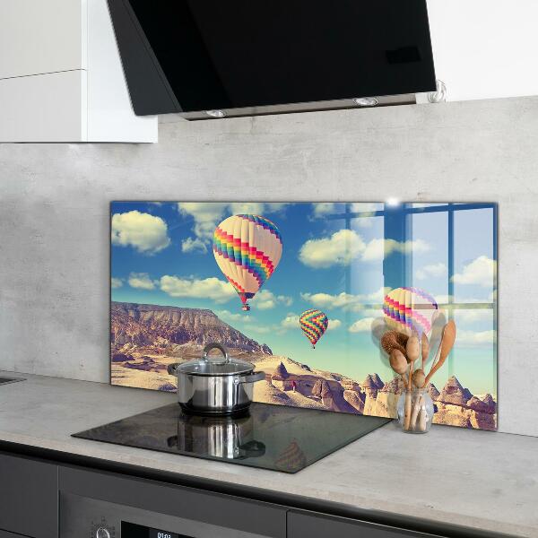 Kitchen glass panel Cappadocia balloons türkiye