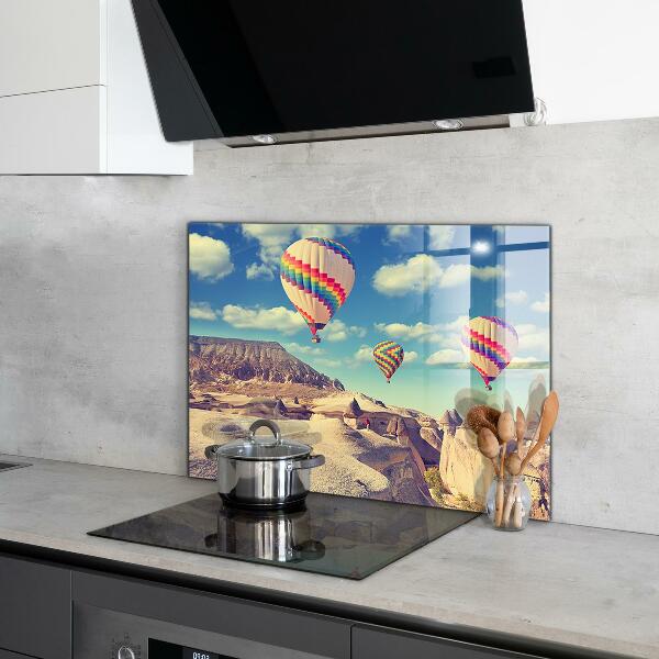 Kitchen glass panel Cappadocia balloons türkiye