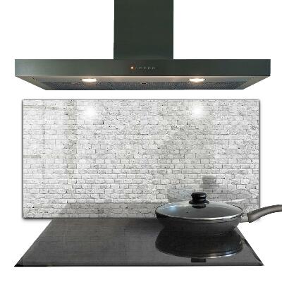 Oven splashback Gray brick natural stone