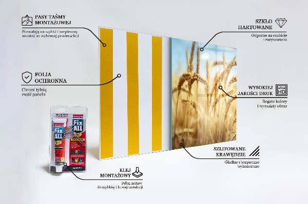 Kitchen glass panel Grain gifts of mother nature