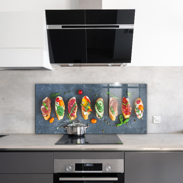 Kitchen wall panels Appetizers appetizing sandwiches