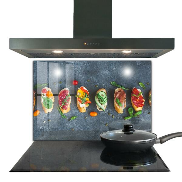 Kitchen wall panels Appetizers appetizing sandwiches