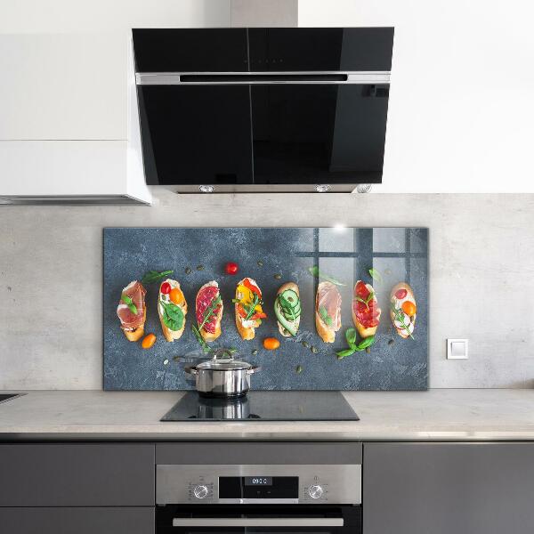 Kitchen wall panels Appetizers appetizing sandwiches