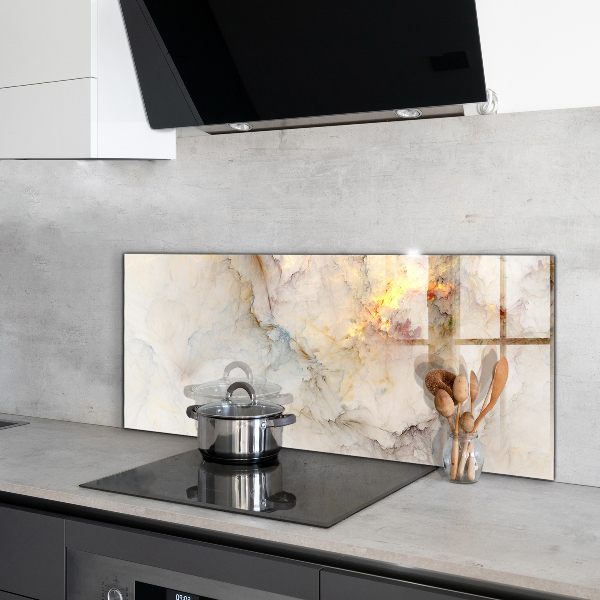Hob splashback Abstract marble