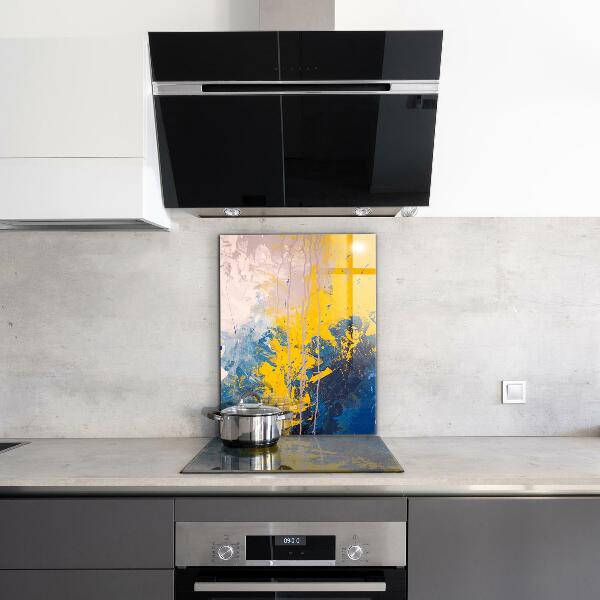 Kitchen wall panels Abstract colorful paint