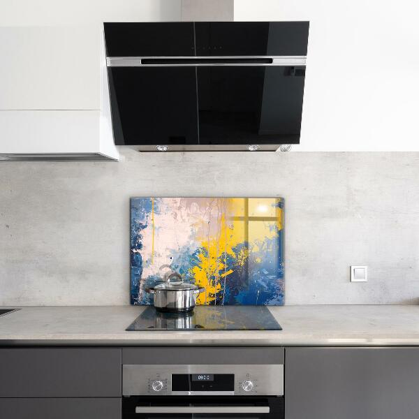 Kitchen wall panels Abstract colorful paint