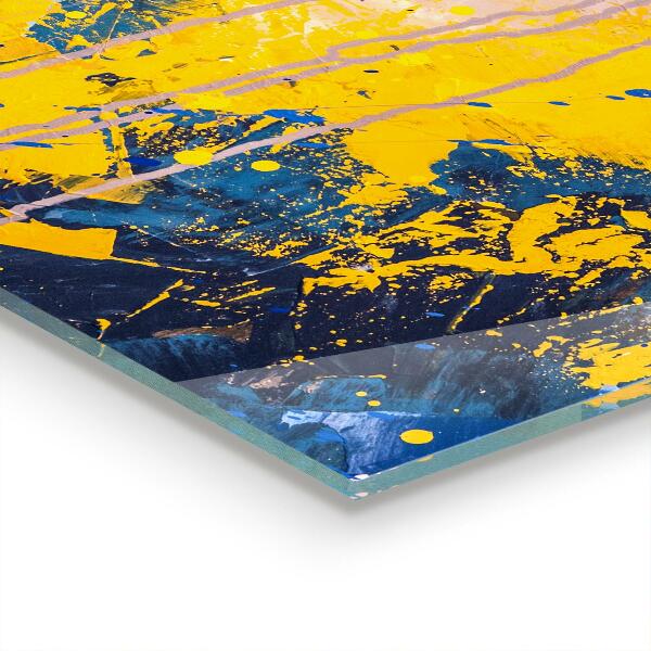 Kitchen wall panels Abstract colorful paint