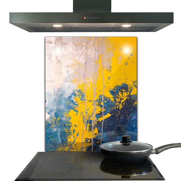 Kitchen wall panels Abstract colorful paint