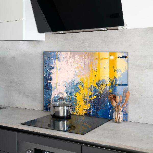 Kitchen wall panels Abstract colorful paint
