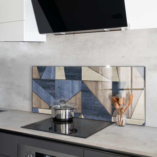 Hob splashback Geometric abstraction