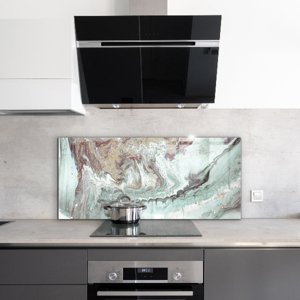 Hob splashback Marble stone texture