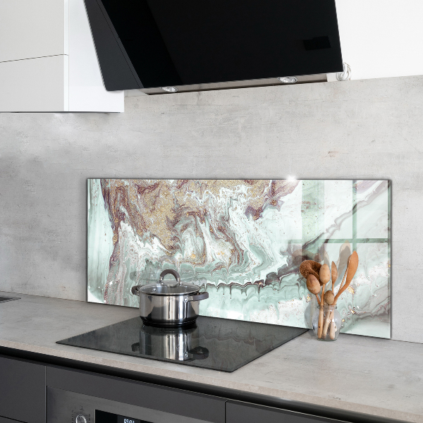 Hob splashback Marble stone texture