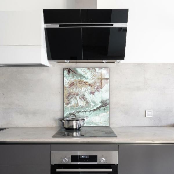 Hob splashback Marble stone texture