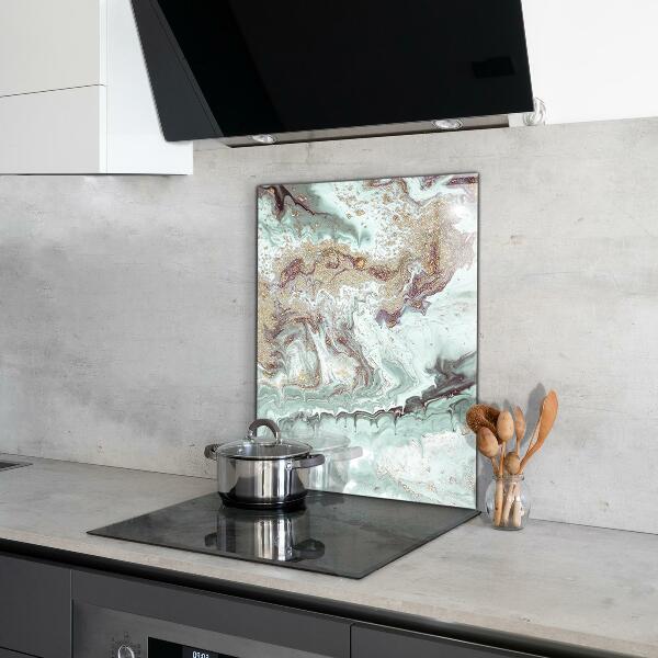 Hob splashback Marble stone texture