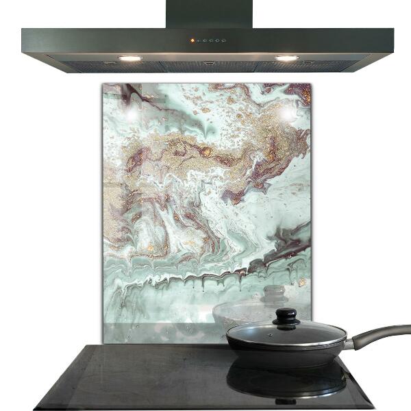 Hob splashback Marble stone texture