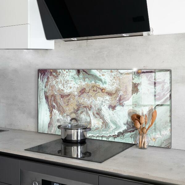 Hob splashback Marble stone texture