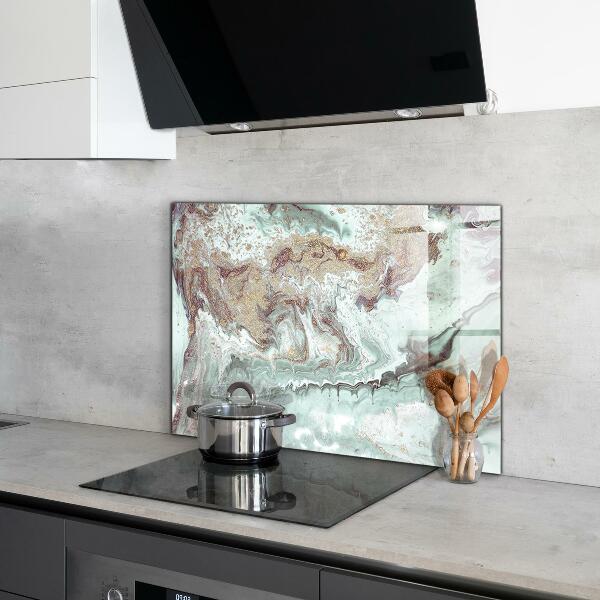 Hob splashback Marble stone texture
