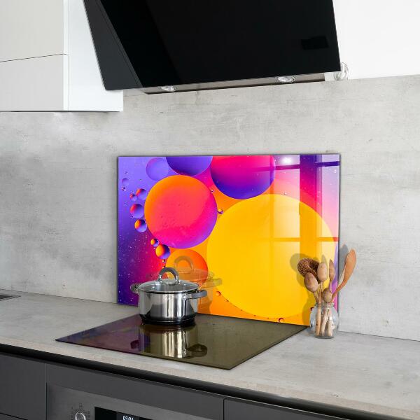 Hob splashback Colorful circles