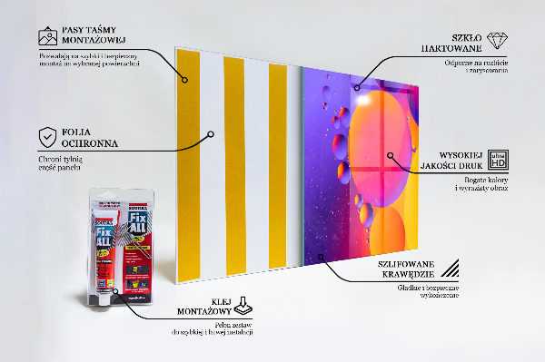 Hob splashback Colorful circles