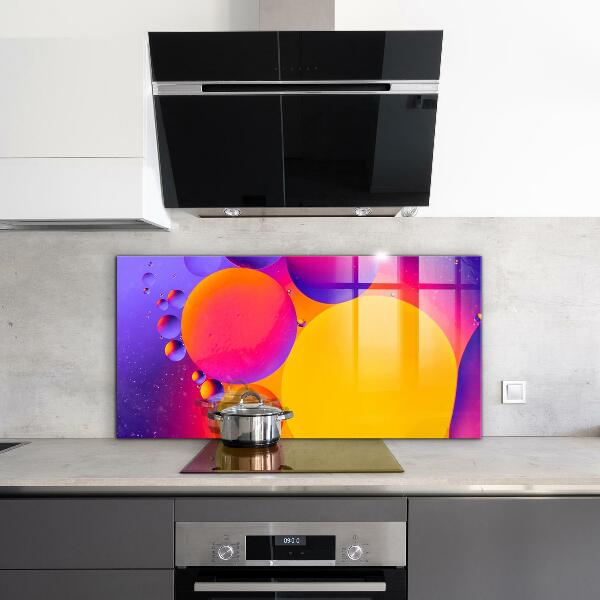 Hob splashback Colorful circles