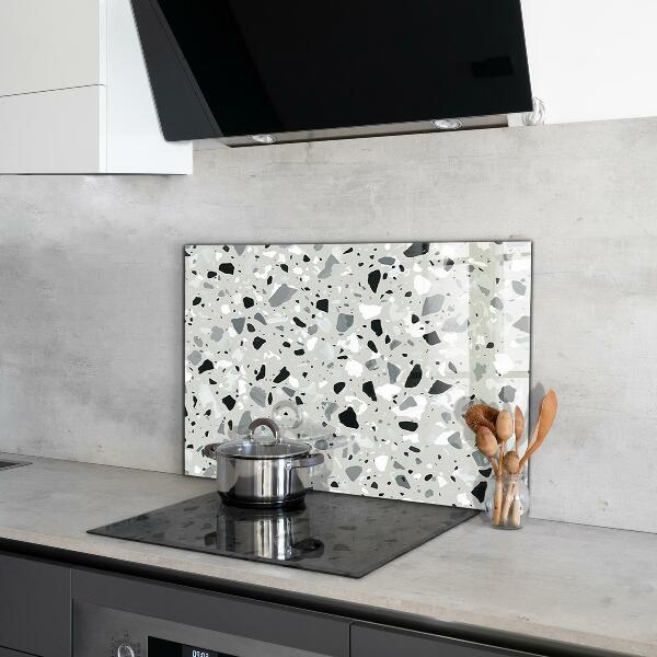 Kitchen glass panel Terrazzo terrazzo texture
