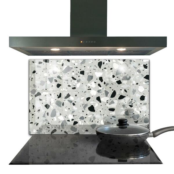 Kitchen glass panel Terrazzo terrazzo texture