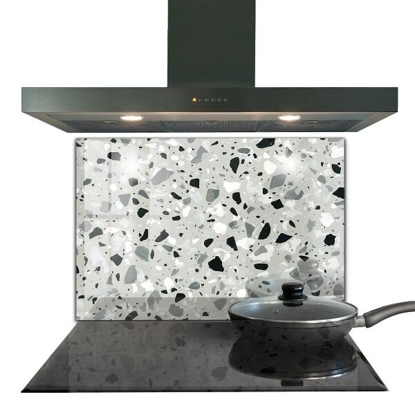 Kitchen glass panel Terrazzo terrazzo texture