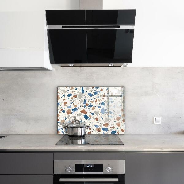 Kitchen glass panel Terrazzo terrazzo stone