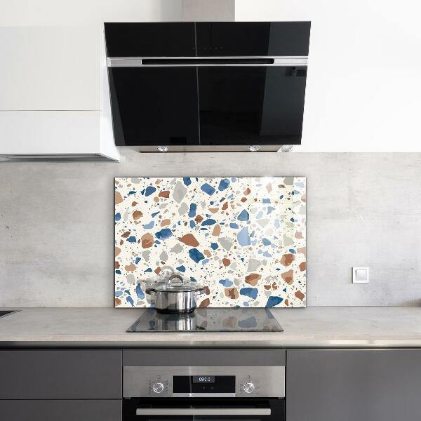 Kitchen glass panel Terrazzo terrazzo stone