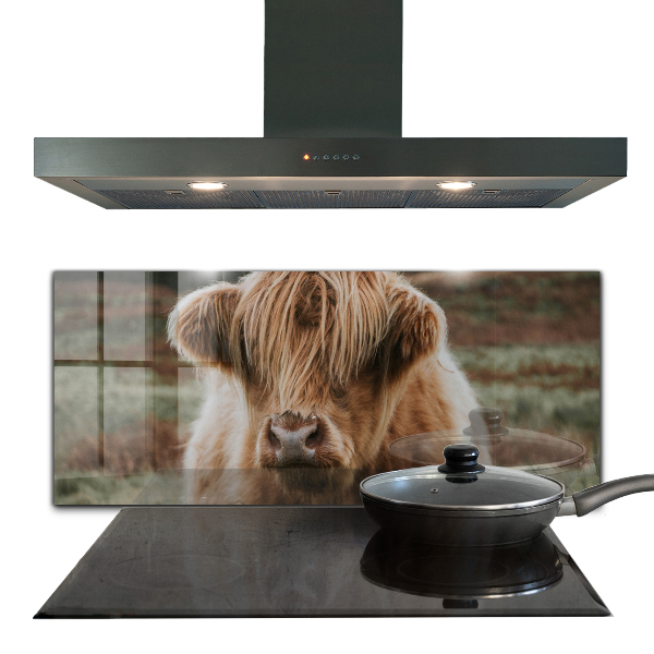 Kitchen wall panels Highland cottage style cow