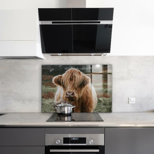 Kitchen wall panels Highland cottage style cow