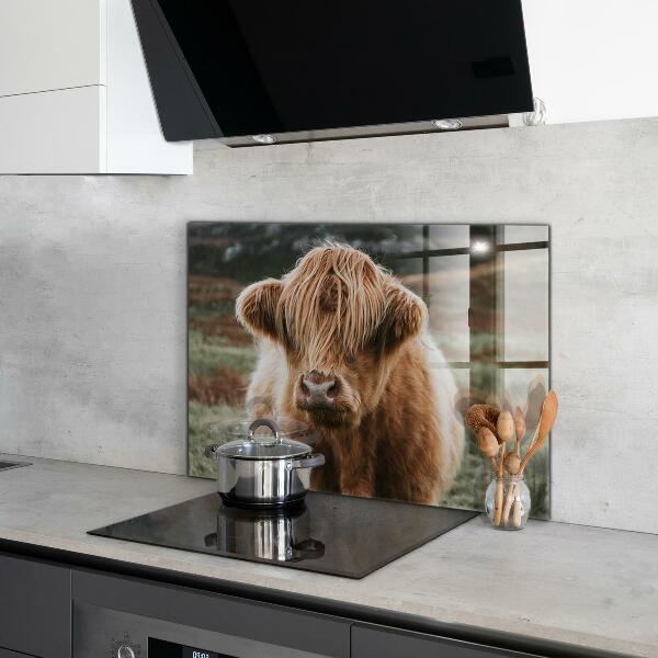 Kitchen wall panels Highland cottage style cow