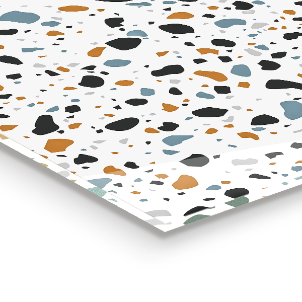 Kitchen glass panel Terrazzo terazzo stone