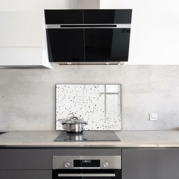 Kitchen glass panel Delicate terrazzo terrazzo