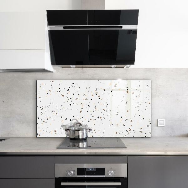 Kitchen glass panel Delicate terrazzo terrazzo