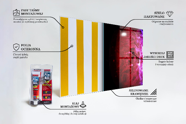 Kitchen glass panel Mysterious planet space