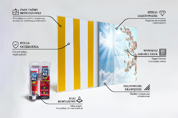 Kitchen wall panels Blooming magnolia