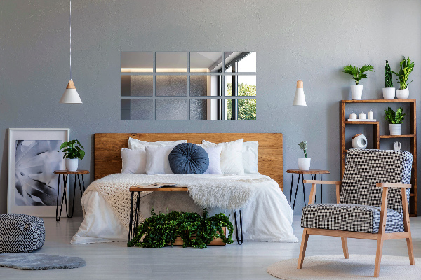 Square mirror tiles 6 pcs 12x7 in (6 pcs 30x16 cm)